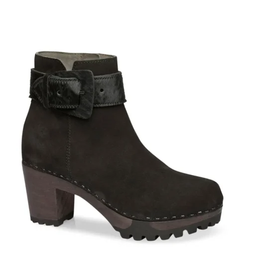 SOFTCLOX Oralie Kaschmir/Animalprint Schwarz/Schwarz-Frau Stiefeletten