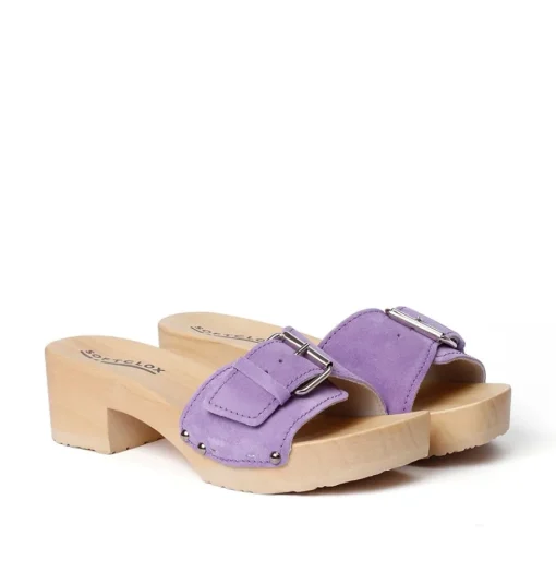 SOFTCLOX Pali Kaschmir Violett (Natur)-Frau Pantoletten