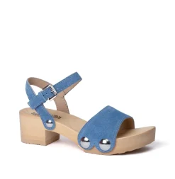 SOFTCLOX Penny Jeanslook Blau (Natur)-Frau Sandaletten