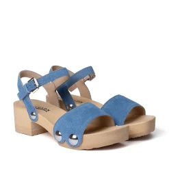 SOFTCLOX Penny Jeanslook Blau (Natur)-Frau Sandaletten