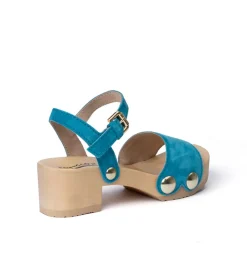 SOFTCLOX Penny Kaschmir Pacificgreen (Natur)-Frau Sandaletten