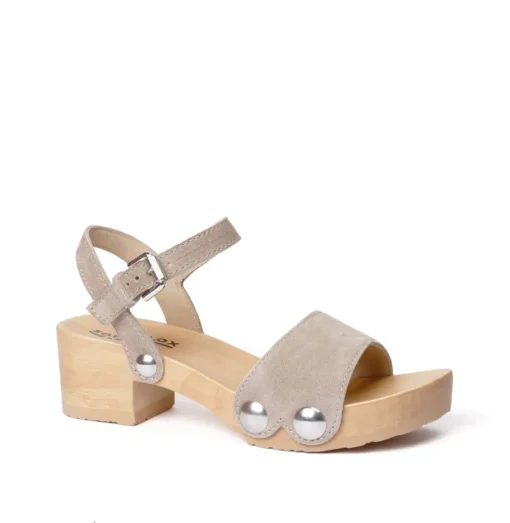 SOFTCLOX Penny Kaschmir Taupe (Natur)-Frau Sandaletten