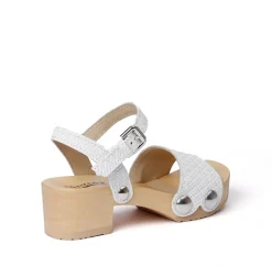 SOFTCLOX Penny Twist Bianco (Natur)-Frau Sandaletten