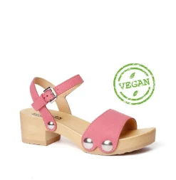 SOFTCLOX Penny Vegan Velourseffekt Rosa (Natur)-Frau Sandaletten