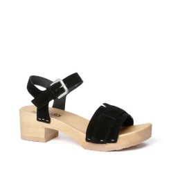 SOFTCLOX Peppina Kaschmir Schwarz (Natur)-Frau Sandaletten