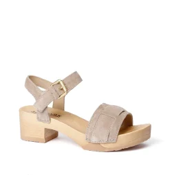 SOFTCLOX Peppina Kaschmir Taupe (Natur)-Frau Sandaletten