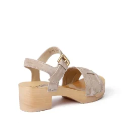SOFTCLOX Peppina Kaschmir Taupe (Natur)-Frau Sandaletten