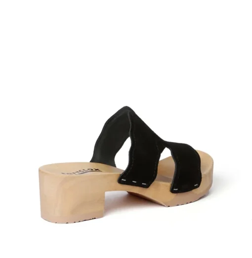 SOFTCLOX Pernilla Kaschmir Schwarz (Natur)-Frau Pantoletten