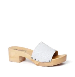 SOFTCLOX Pirella Twist Bianco (Natur)-Frau Pantoletten
