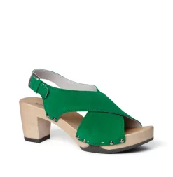 SOFTCLOX Riana Kaschmir Fashiongreen (Hazelnut)-Frau Sandaletten