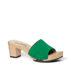 SOFTCLOX Romy Kaschmir Fashiongreen (Hazelnut)-Frau Pantoletten