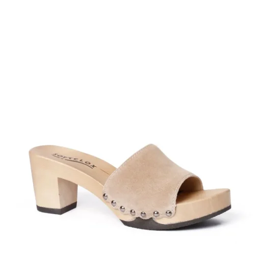 SOFTCLOX Romy Kaschmir Taupe (Hazelnut)-Frau Pantoletten