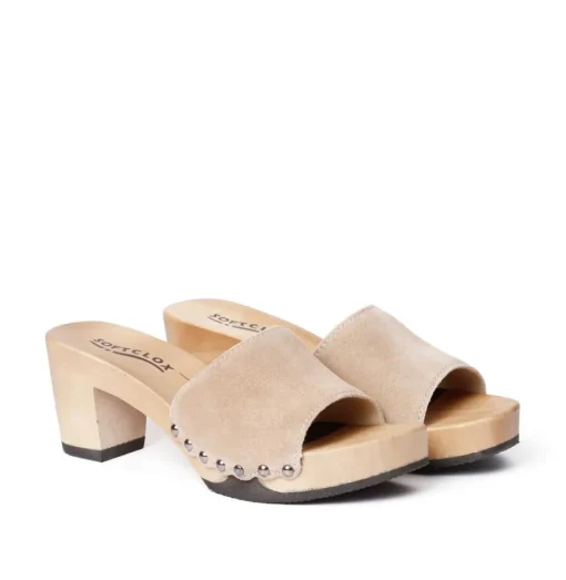 SOFTCLOX Romy Kaschmir Taupe (Hazelnut)-Frau Pantoletten