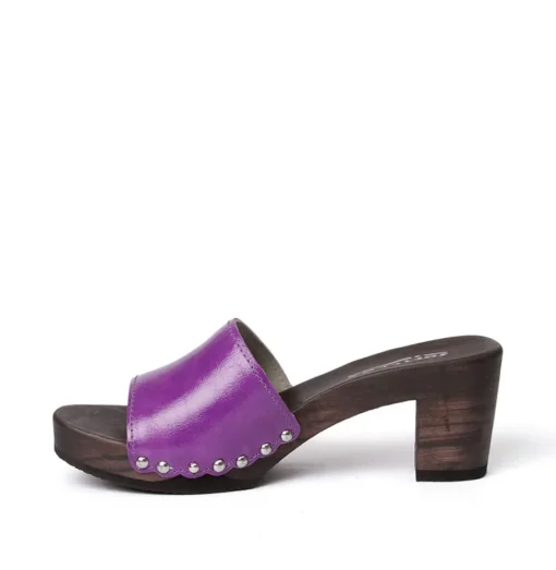 SOFTCLOX Romy Lack Lila (Dunkel)-Frau Pantoletten