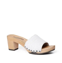 SOFTCLOX Romy Twist Bianco (Hazelnut)-Frau Pantoletten