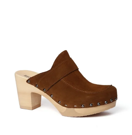 SOFTCLOX Shelly Kaschmir Whiskey (Natur)-Frau Clogs