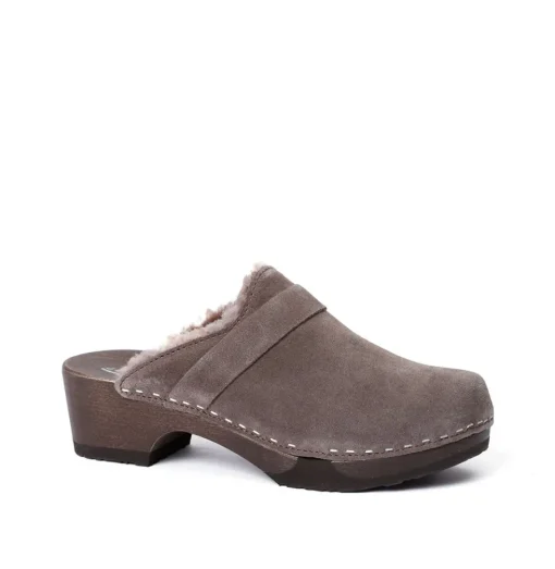 SOFTCLOX Taira Kaschmir/Lf Graphit (Dunkel)-Frau Clogs