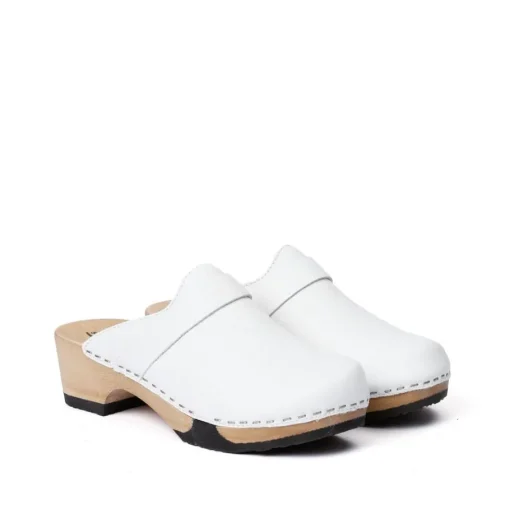 SOFTCLOX Tamina Nappa Weis (Hazelnut)-Frau Clogs