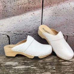 SOFTCLOX Tamina Nappa Weis (Hazelnut)-Frau Clogs