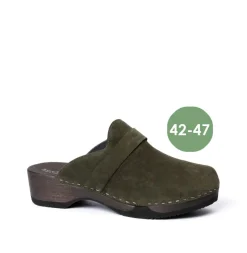 SOFTCLOX Tamino Kaschmir Dunkeloliv (Dunkel)-Frau Clogs