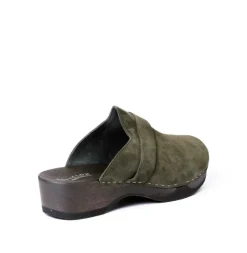 SOFTCLOX Tamino Kaschmir Dunkeloliv (Dunkel)-Frau Clogs