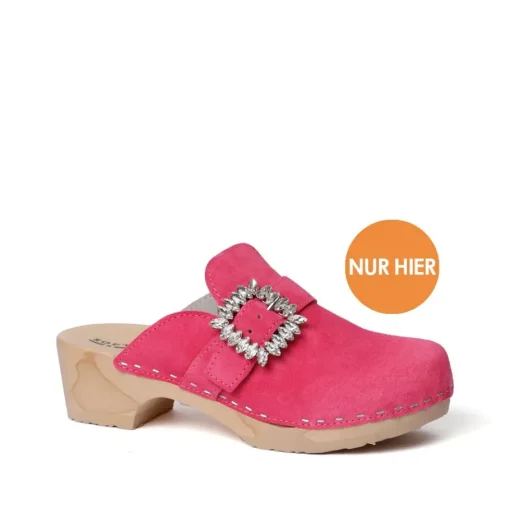 SOFTCLOX Teodora Kaschmir Pink Kiss (Natur)-Frau Clogs