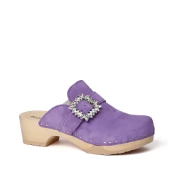 SOFTCLOX Teodora Kaschmir Violett (Natur)-Frau Clogs
